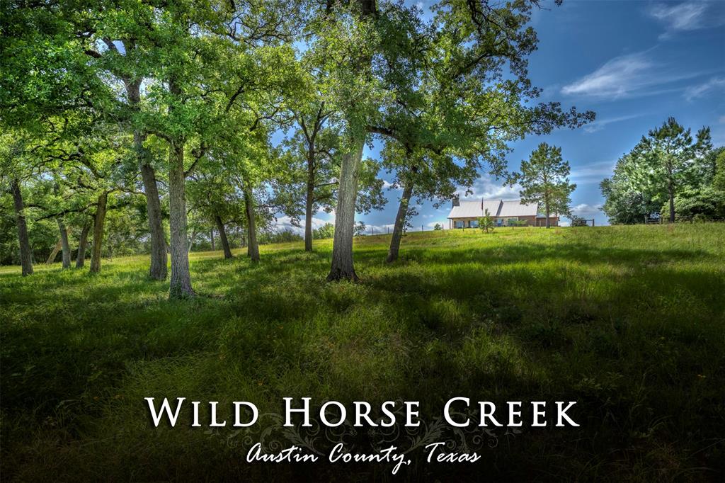 Wild Horse Creek is +/- 64 acres of dramatic hills and breathtaking long distance panoramic views, with two stocked ponds, & the perfect mix of open meadows/pastures dotted with scattered trees, & heavily wooded areas for wildlife and privacy.  Wonderfully rustic custom home offers a timeless style that feels just right for today.  Featuring- 2475 sq/ft with 3 bedrooms, 3 bathrooms, 2 car garage, open floor plan, spacious great room with soaring cathedral ceiling & exposed beams, awesome kitchen with granite counters, large island, plenty of storage, & dining area with large windows to take in the phenomenal views. The property is fully fenced & includes 3 outstanding metal buildings- 2 airconditioned 30'x40' buildings, 30'x50' with horse stalls, & 1 40'x60' building with 25' overhang. Wild Horse Creek features some the area’s most rolling terrain with diverse elevations ranging from 370’ along the crest of the hilltops & down to 280’ in the tree lined valleys.