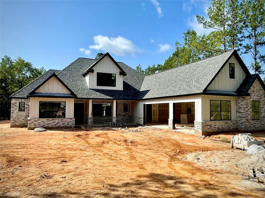 Beautiful new build by the renowned Southern Stone Construction. Home is in the incredibly sought-after Grand Lake Estates with its highly-rated schools (Montgomery ISD), beautiful lakes and community park. Large open floor plan with three bedrooms on the first floor. Unique features include two tankless water heaters, large exercise/flex room on the first floor, oversized 3 car garage, smooth wall texture throughout, see-through fireplace, air conditioned storage room on the second floor, large lot (well over an acre). See floor plans in property pictures. Estimated completion is October 31st. Builder would be happy to meet for a walkthrough!