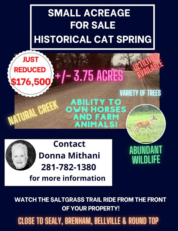0 Mill Creek Road, Cat Spring, TX 78933