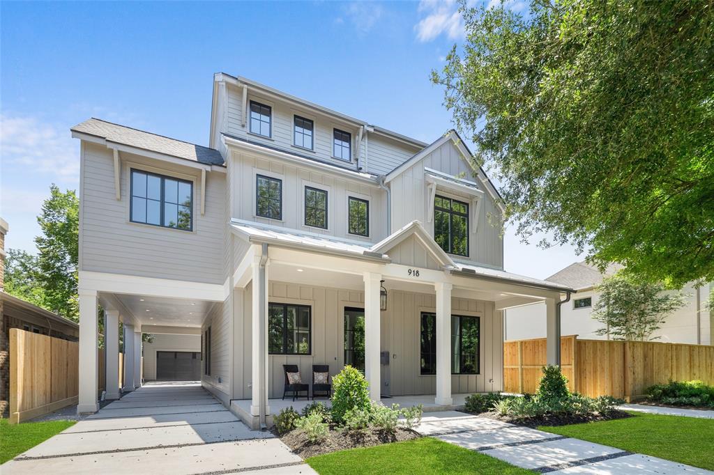 Previously built modern farmhouse by Aspire Fine Homes in the Heights!