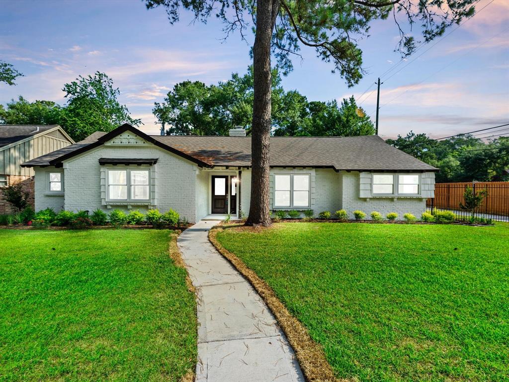 This beautiful, completely remodeled one-story home sits on a corner lot ideally located in one of Houston's most desirable areas, zoned to exemplary Bunker Hill Elementary, Memorial Middle and High School. Interior features and finishes include all brand new tile floors, quartz countertops, stainless steel appliances and fresh paint all throughout. This four bedroom home also offers generously sized bedrooms with built-in cabinetry, beautifully remodeled bathrooms and a new tankless water heater. Additional upgrades to the home include a brand new roof, new fence, PEX plumbing throughout and a resurfaced driveway with a new automatic driveway gate. Just minutes away from the Memorial City Mall, City Center - restaurants and shopping!