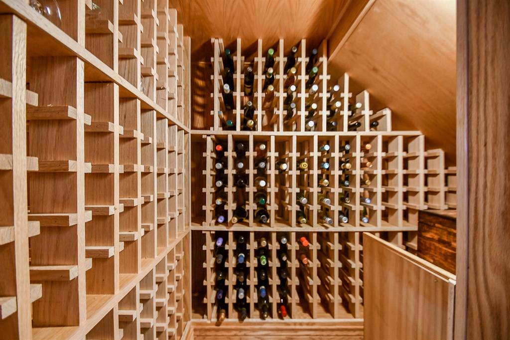 Wine connoisseurs will love this custom built wine rack.