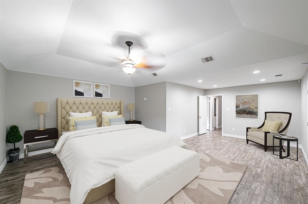 Large primary suite.