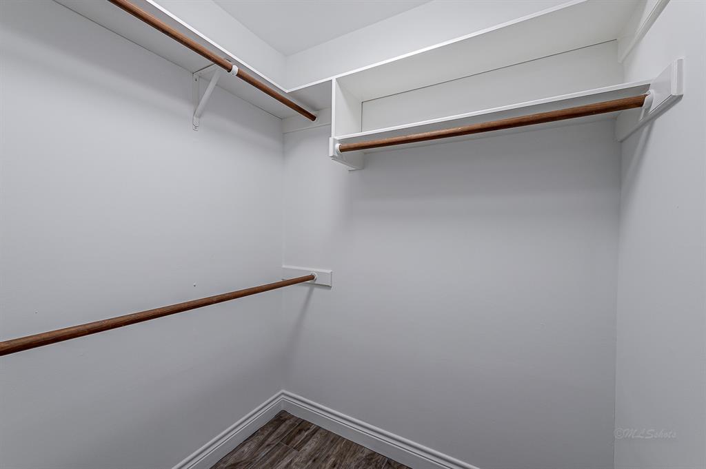 Walk-in closet.