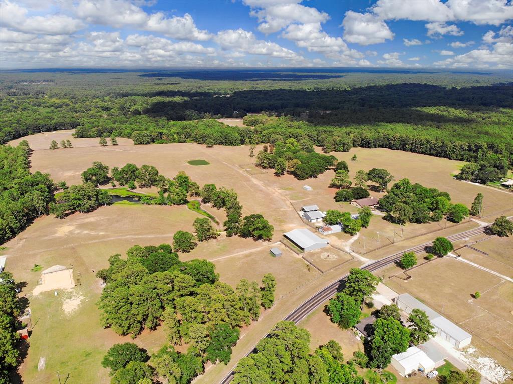 Sam Houston National Park is located at the far right. The fire station is located in the buildings at the bottom of photo.