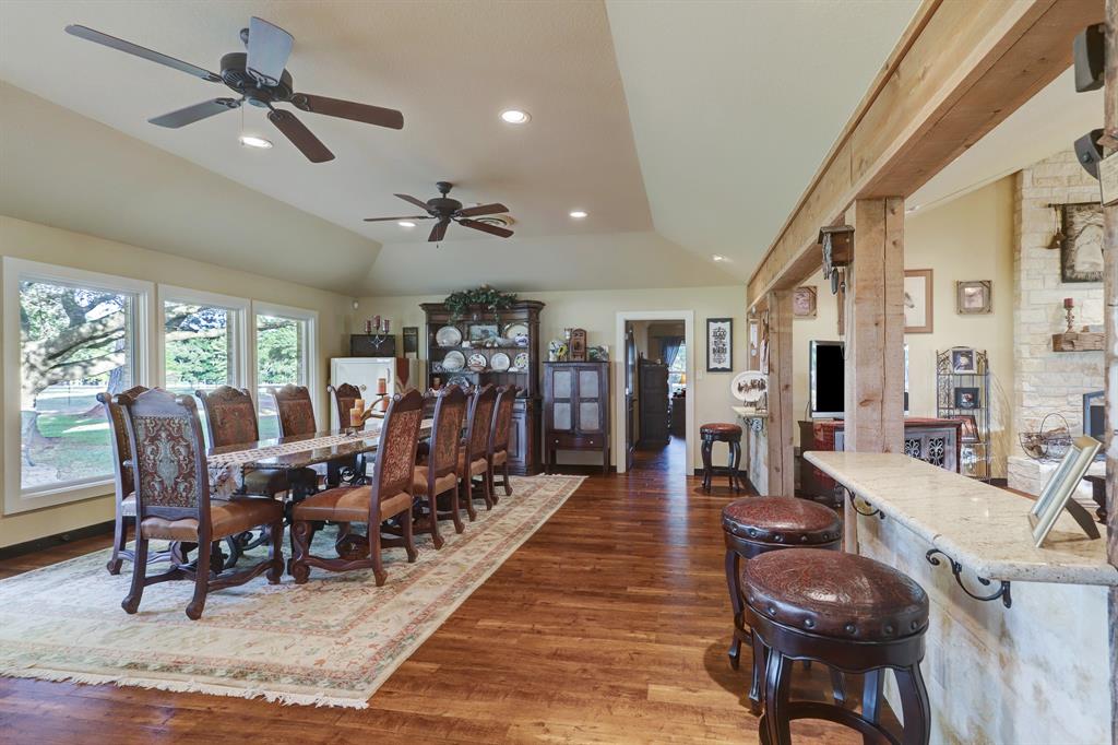 Another view of the secondary living area showing the pass through to the primary living area. Note the great detail of the previous owner renovation.