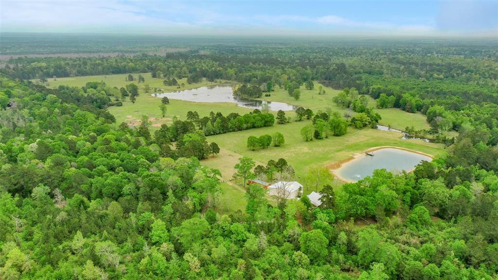 Your constant searching has come to an end. Over 166 acres of land that is fully fenced.  Includes 4 ponds (2 are stocked, 1 is primarily a swim lake), pastures (approximately 100 acres), woods (approximately 60 acres) with trails,  barn, garage, 3 bedroom/3 bathroom log cabin, 2 bedroom/2 bathroom manufactured home, hay barn, 3 wells, 1 septic tank, 1 aerobic septic system, generator, tankless water heater, newer windows, recently painted, interior of log cabin updated, large wood burning fireplace, large deck, outdoor kitchen, hot tub, and more.  Pecan, lemon and pear trees. So many options for this premier piece of property.  Livestock does not convey.  Ag exemption on 165 acres. Very near Livingston and right off 146.  Selling turn key with the furnishings. Owner is the agent.  Call for any questions.