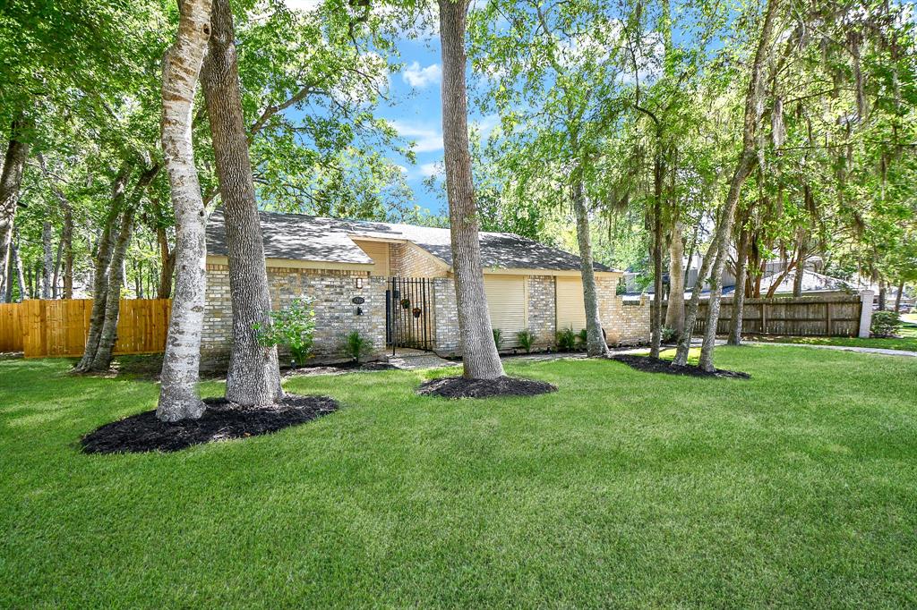Whenever you want to take that proverbial walk in the woods, just walk outside into your private, personal paradise.