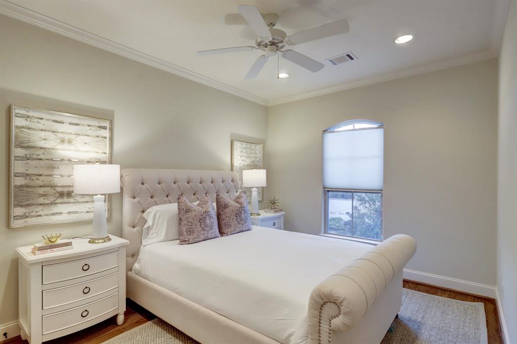Bedroom #2 with hardwood floors.