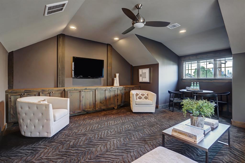 There is tons of storage and the TV is included with the home!
