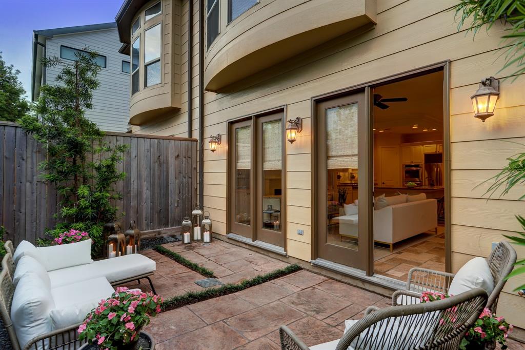 Another view of the back patio.