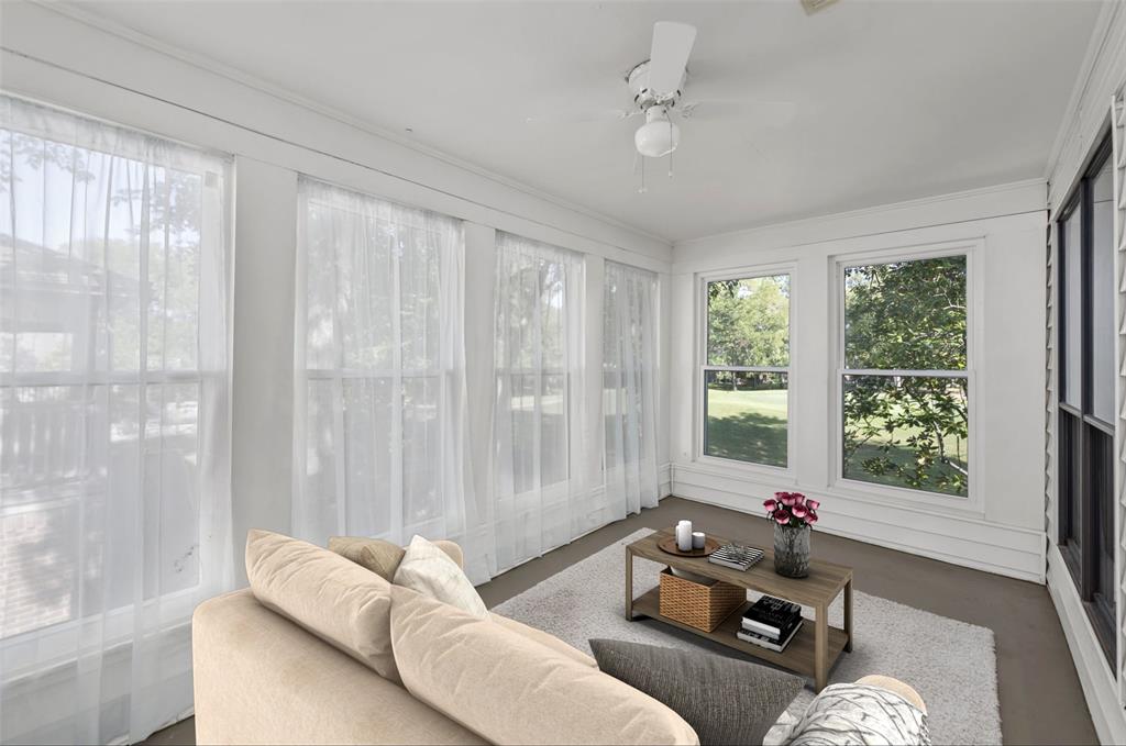 A one-of-a-kind sunroom is yet another feature of this fantastic floor plan. Here you will enjoy panoramic views of the golf course and great outdoors. *Furniture is virtually staged*