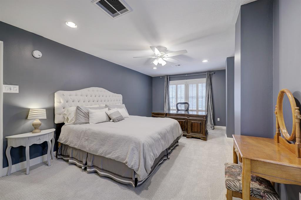 This angle of the guest bedroom provides additional perspective of its spaciousness.