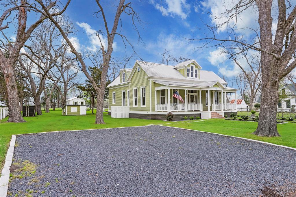 Oversize front porch for sitting or entertaining.