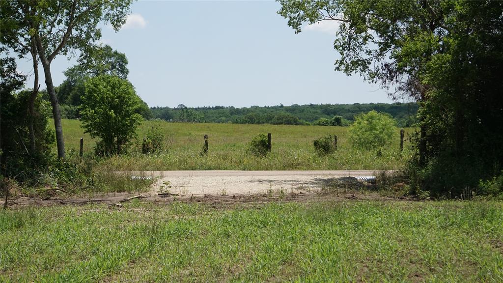 Looking towards entrance off paved road