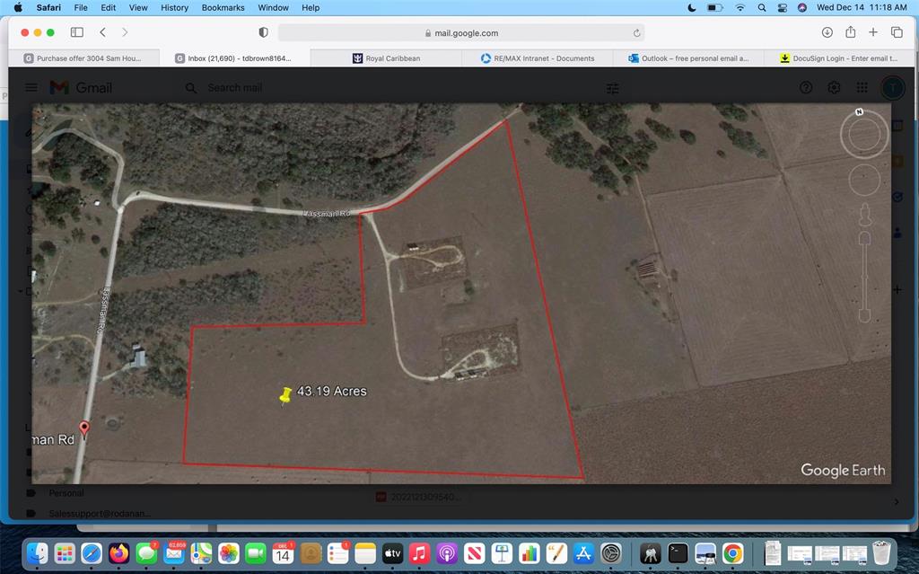 If you have been looking for acreage in Goliad County, yet only 18 miles or appx 30 minutes from Victoria, this is it. This 43.19 acres is the perfect place to build that special home, have a weekend getaway, or that farm for livestock. This property has NO RESTRICTIONS and MANUFACTURED HOMES ARE ALLOWED!! Property is fenced on 3 sides, electricity is available, and there is a water well on the property, (seller has no information or condition of water well).
Property currently has an agriculture exemption. Seller does NOT own any minerals and will be conveying surface only. 
This property will not last long, so hurry!!