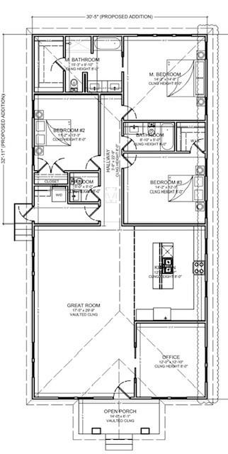Blueprint of 1266 Morris layout