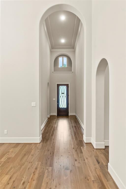 A look at the entry as seen from the great room.