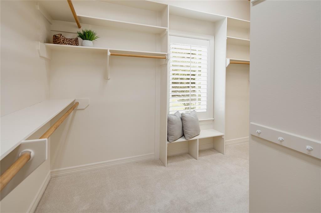 Primary suite, expansive walk-in closet