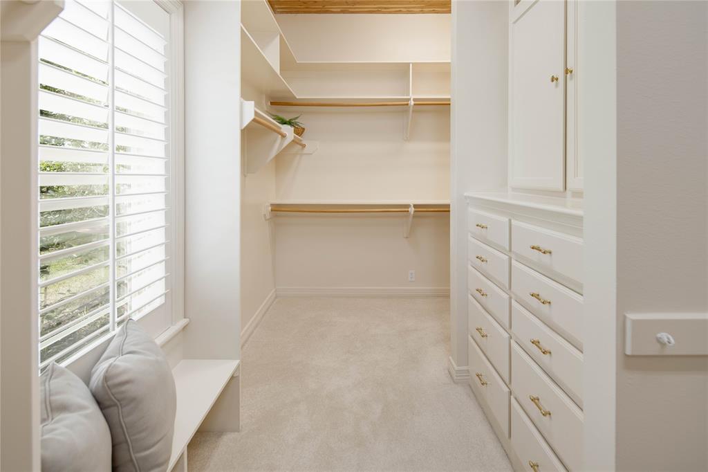 Primary suite, expansive walk-in closet