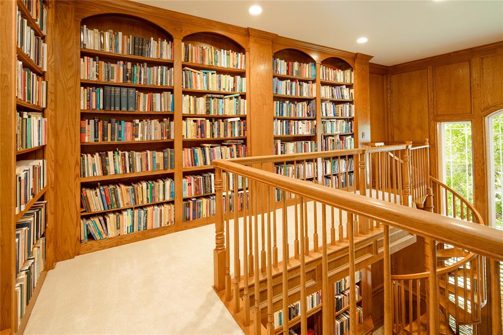 Upstairs library