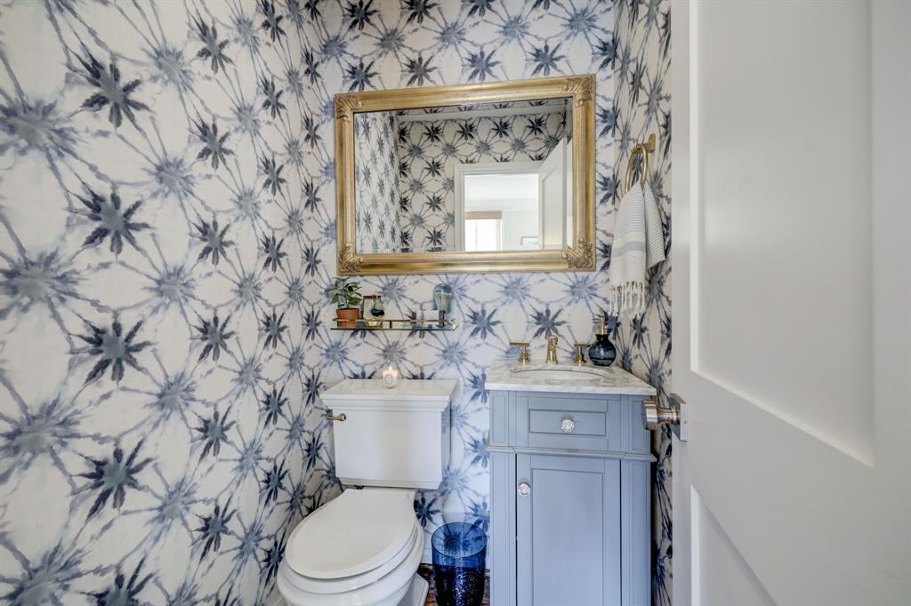 Thoughtfully added by the sellers is a half bath off the living area.