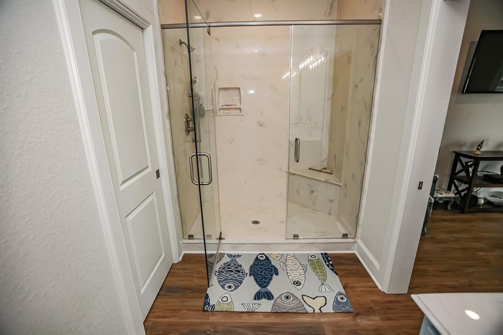 Nice, large walk-in shower in the master bath