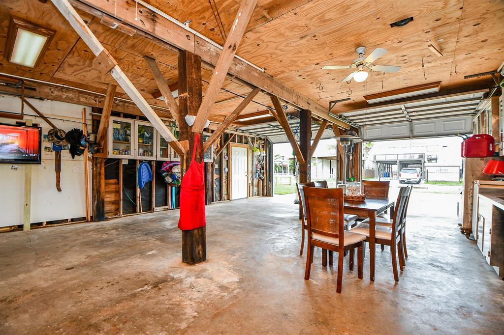 Perhaps, if inclement weather dampens your patio plans, you can move the fun into the garage!