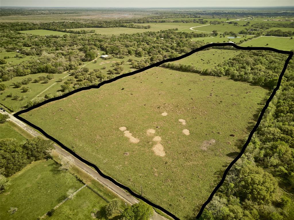 Front view with Markings to show approximate acreage.