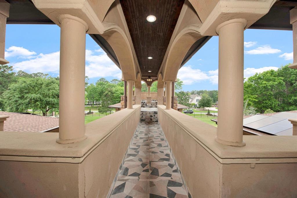 Balcony located at the front of the home.