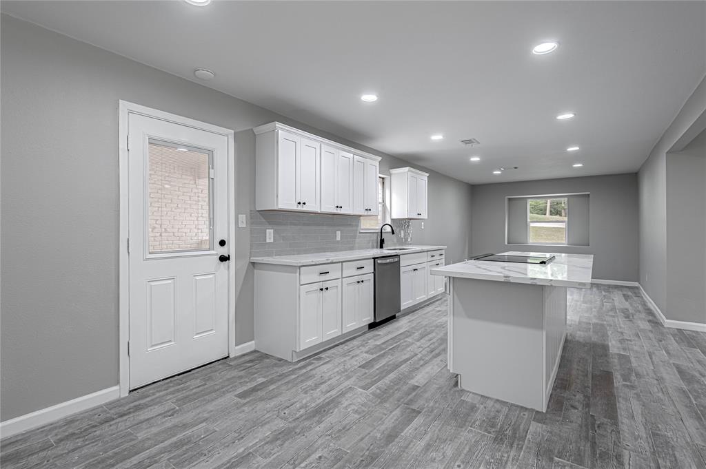 The lovely updates continue through from the Living to Kitchen to Dining areas.