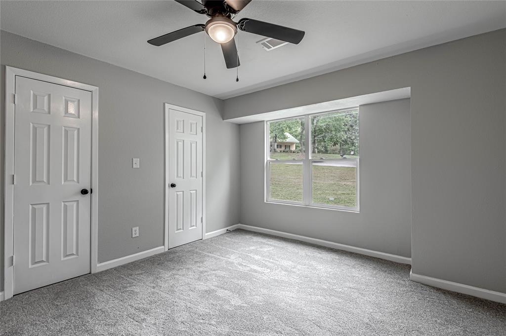 Built out as a 4th Bedroom, this space is a great option for a home office, TV/Entertainment room, or Den.