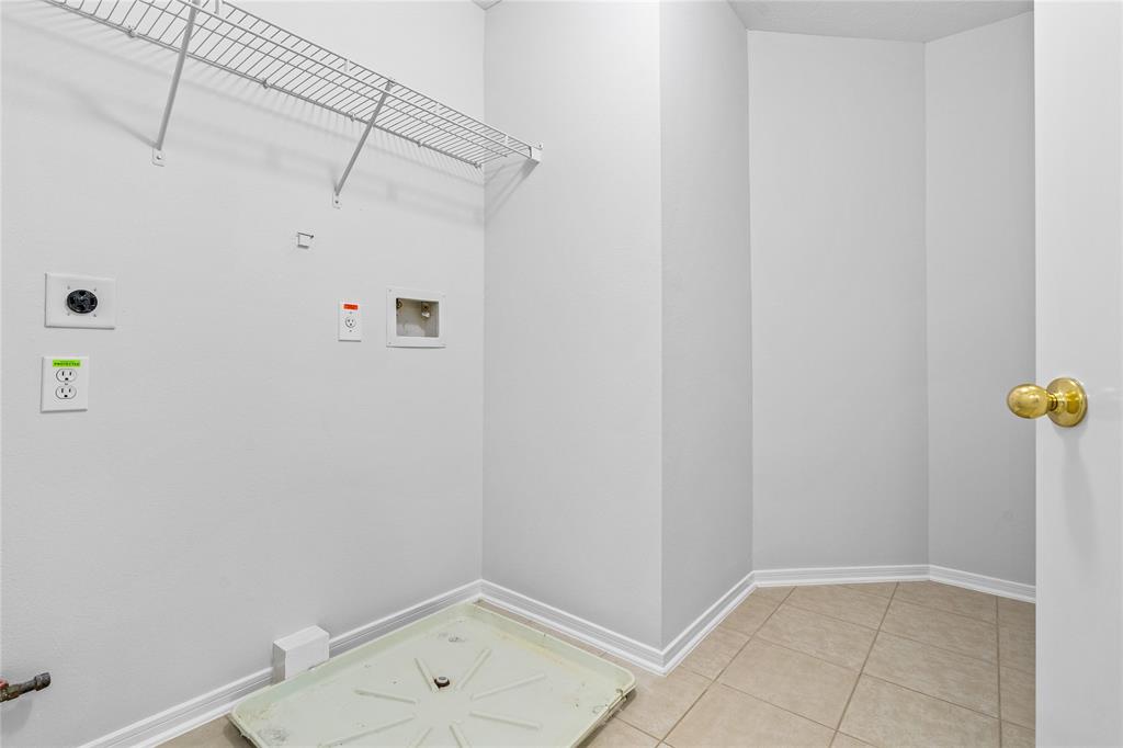 spacious laundry room
