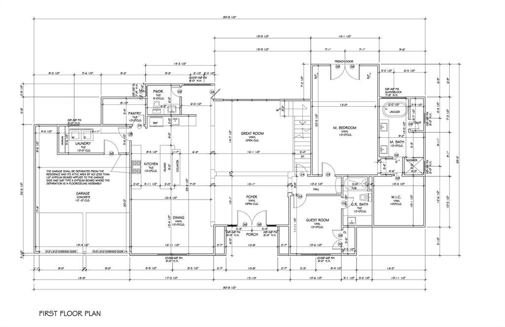 First Floorplan