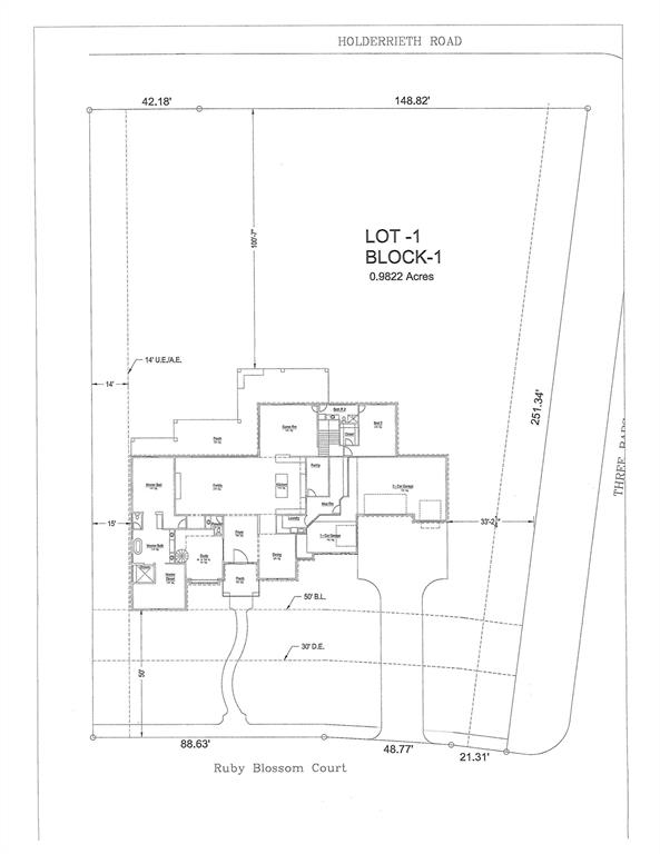 Plot Plan showing this huge wooded lot