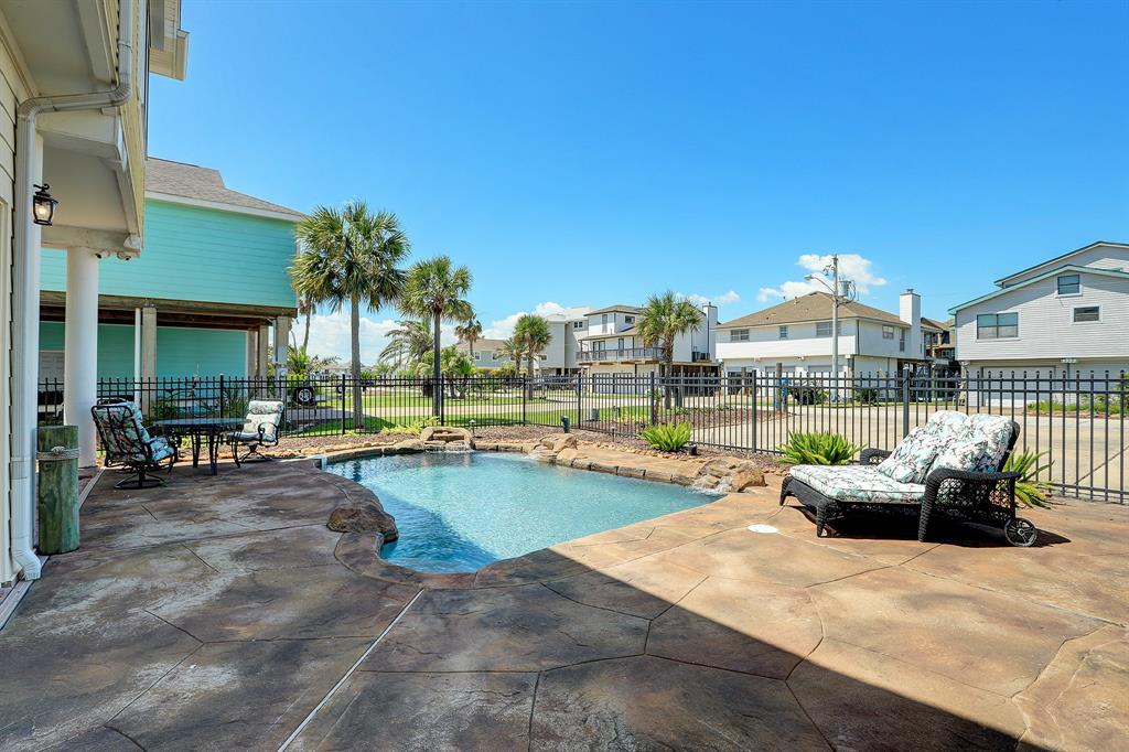 sunny areas surround the pool area