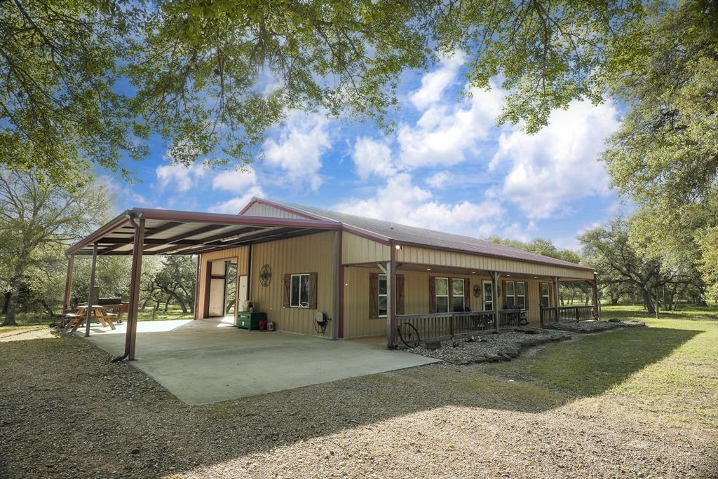 Impressive 227.81-acre high fenced hunting ranch with 2095 SF 3 bedroom / 2.5 bath Barndominium with bonus room, surrounded by majestic Live Oaks, lush native trees, brush, and grasses. Amenities include a fully stocked catfish pond, exotic game (Oryx, Blackbuck, Fallow Deer), and 140” – 200” Whitetail Deer. This stunning property with beautiful views offers endless opportunities from slice-of-paradise country living, to a weekend retreat, to an income-producing hunting lease.  Conveniently located with an easy 2-hour drive from Houston, Austin, and San Antonio.  Call for a personal tour or additional information.