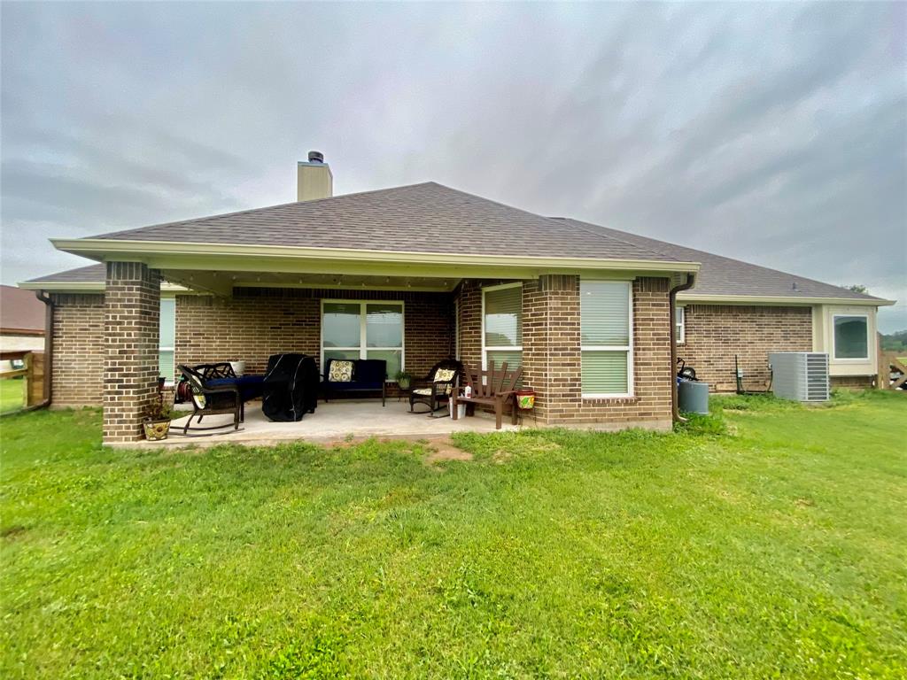 The back covered patio for entertaining.