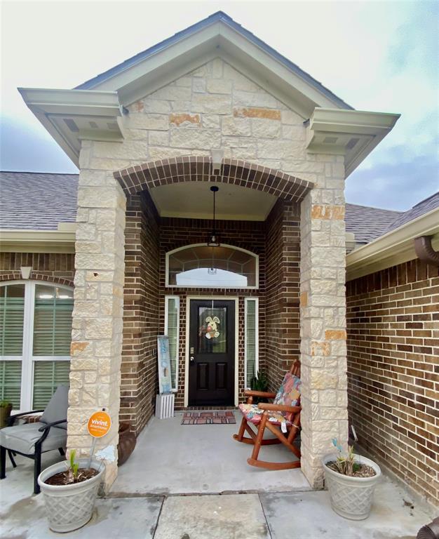 Beautiful cozy front porch with room for seating