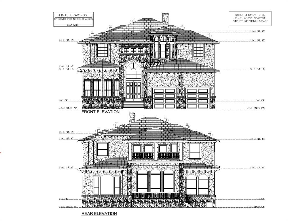 Plans Available - Front and Rear Elevation
