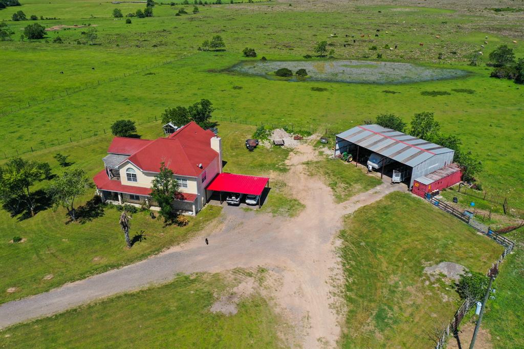 Private road leading to the property