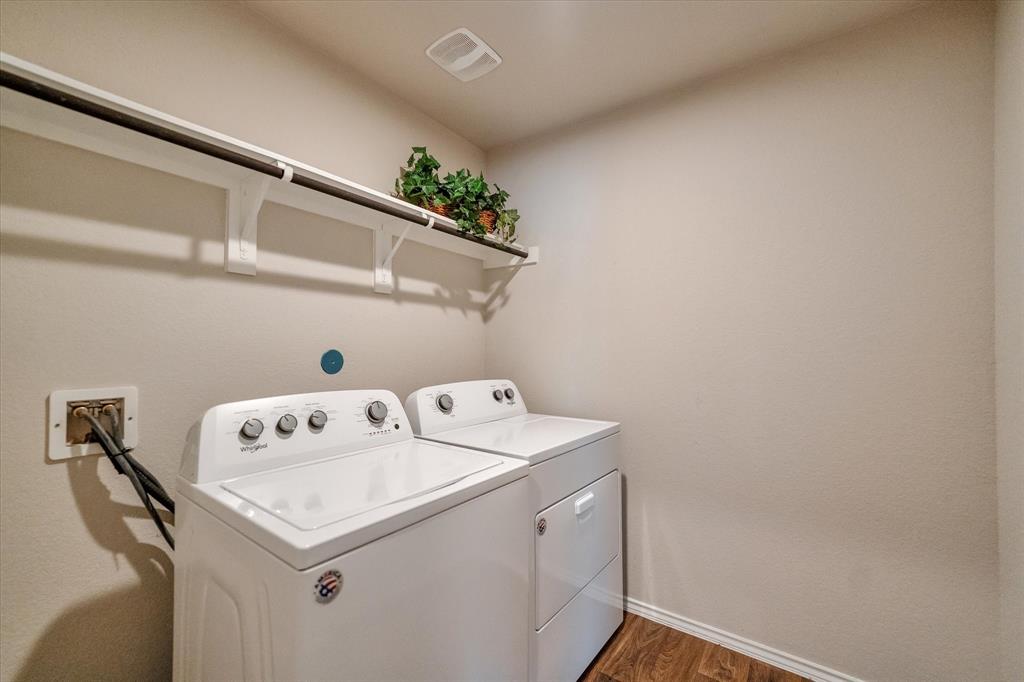 Laundry room located int he house.