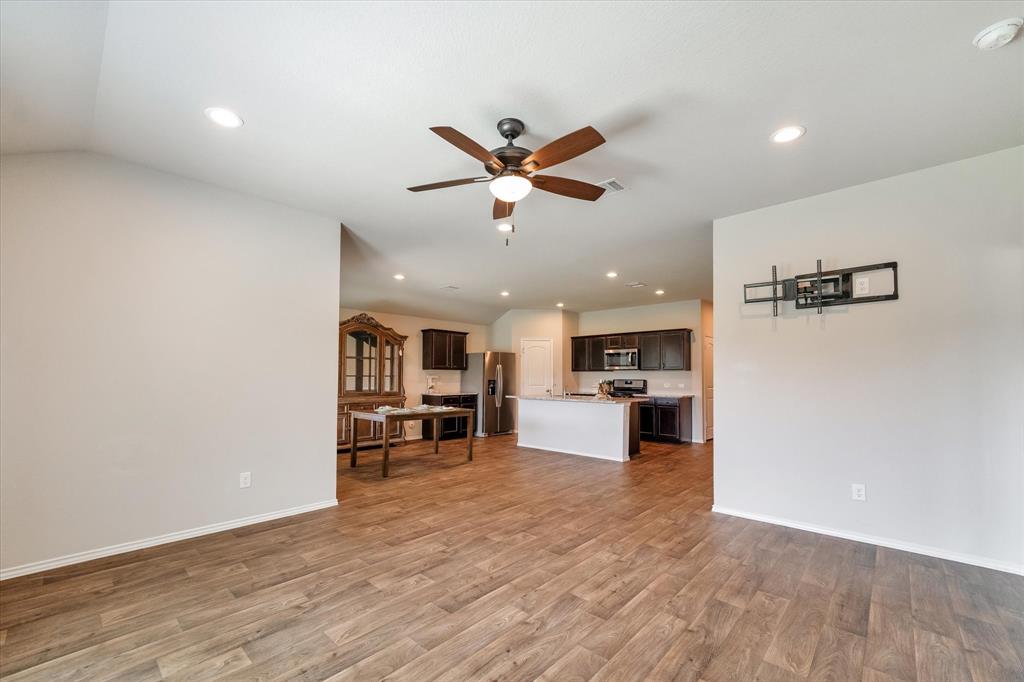Home has an open concept to include living and dining combo.