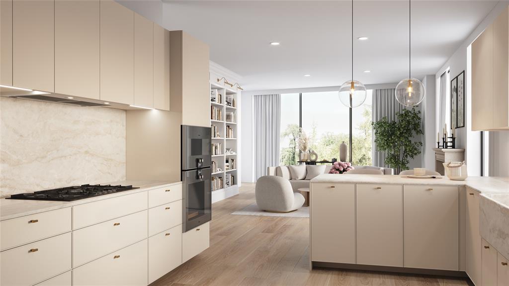 Kitchen cabinetry by Eggersmann. Appliances from Thermador and Gaggenau.