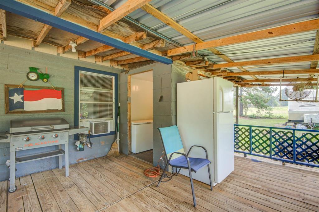 Back porch on House 1 - Laundry room is on back porch