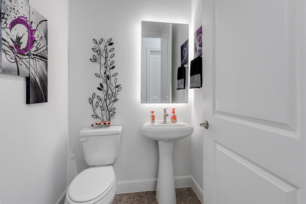 Guest Powder room just off the living room hall.