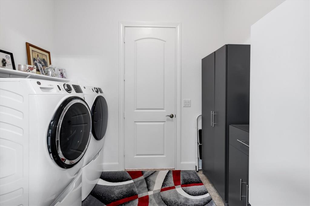 Lots of space for cabinets or a mud room bench