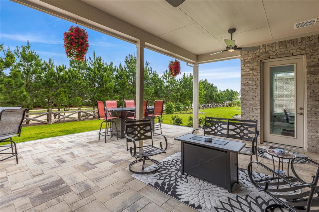 Custom extended patio looks amazing in person.
