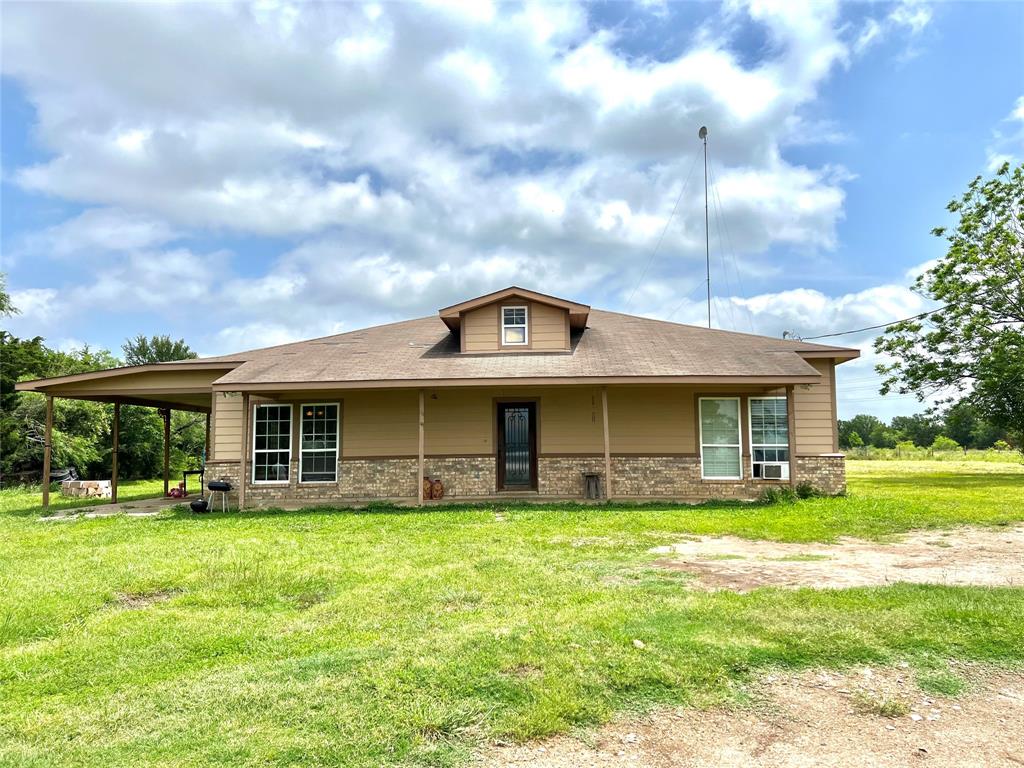 Welcome to this beautiful home and acerage out in Burleson county! Unrestricted 12 Acres total! This cozy home features 4 beds, 1 full bath, with an open concept to kitchen, dining and living room. Lots of cabinet & countertop space for cooking and entertainment. It has high ceilings with crown molding finishes. The property includes a storage shed and has a concrete slab with utility connections from a previous home. The land is mostly clear with scattered trees for some shade. Bring out your farm animals they will enjoy this beautiful piece of land! 12 Acres Total!!