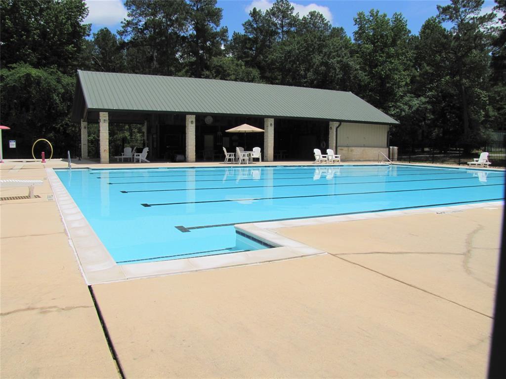 Large community lap swimming pool